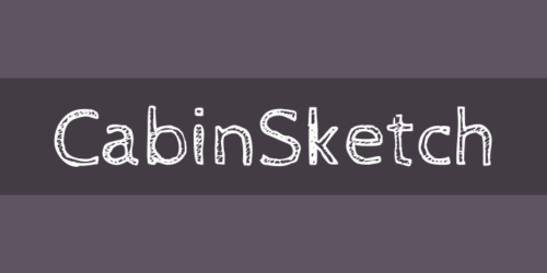 cabin-sketch-font